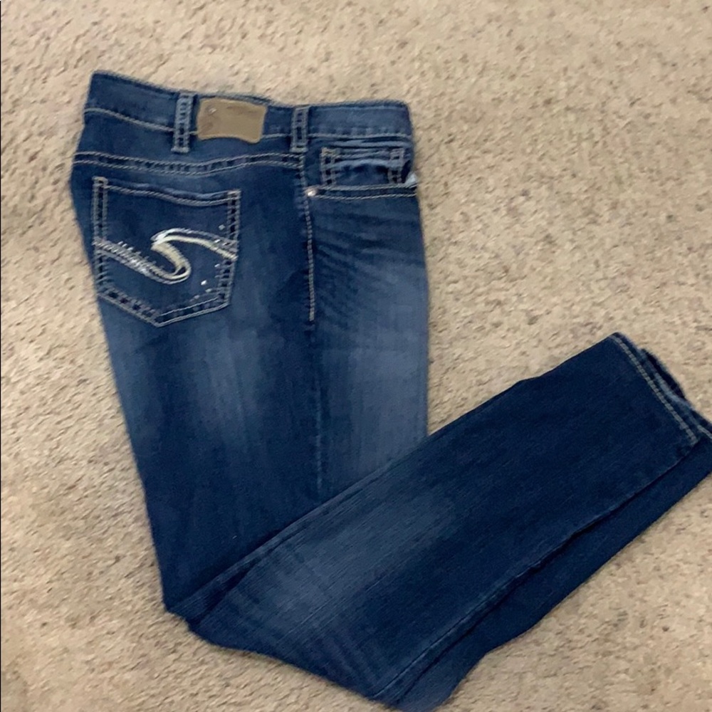 Silver Suki mid Slim Boot size 18
